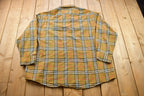 Vintage 1990s Plaid Flannel Button Up Shirt