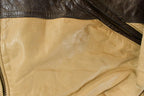 Vintage Y2K Perry Ellis Leather Bomber Jacket Men's 2XL