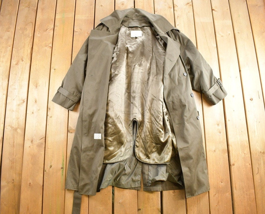Vintage 1980's London Fog Grey Trench Coat