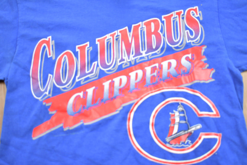 Vintage 1990s Columbus Clippers Baseball T-Shirt
