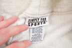 Vintage 1990s Blank White Zip Up Hoodie / 90s Zip Up Hoodie / Made In USA / Essential / Streetwear / 90s Blank / Blank Hoodie / Vintage Zip