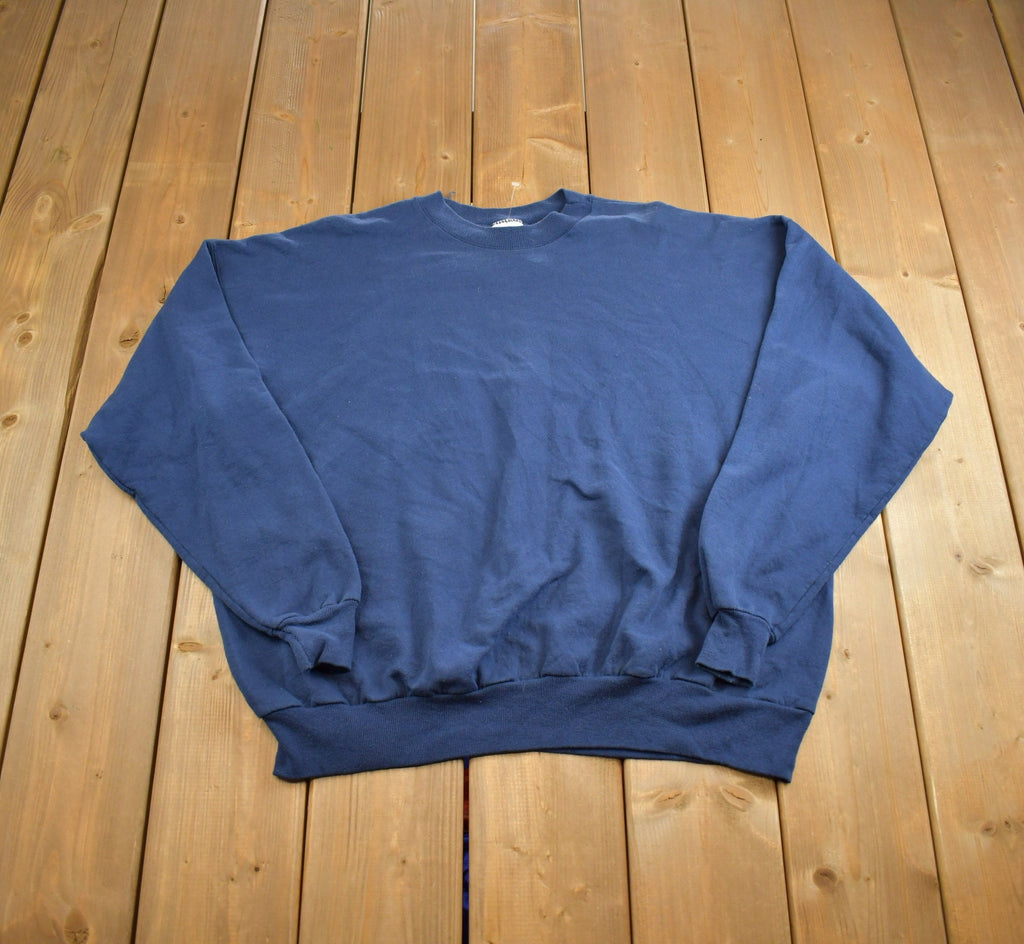 Vintage 1990s Hanes Blank Crewneck Sweatshirt Made In USA