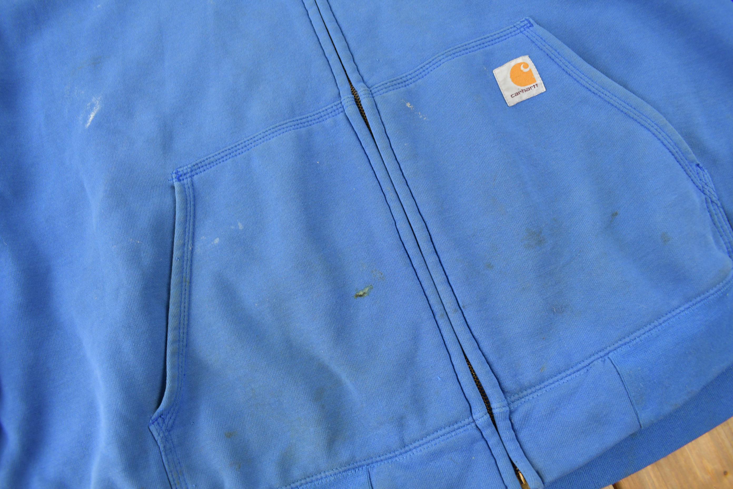 Vintage Y2K Distressed Heavy Weight Carhartt Lined Hoodie Sweatshirt