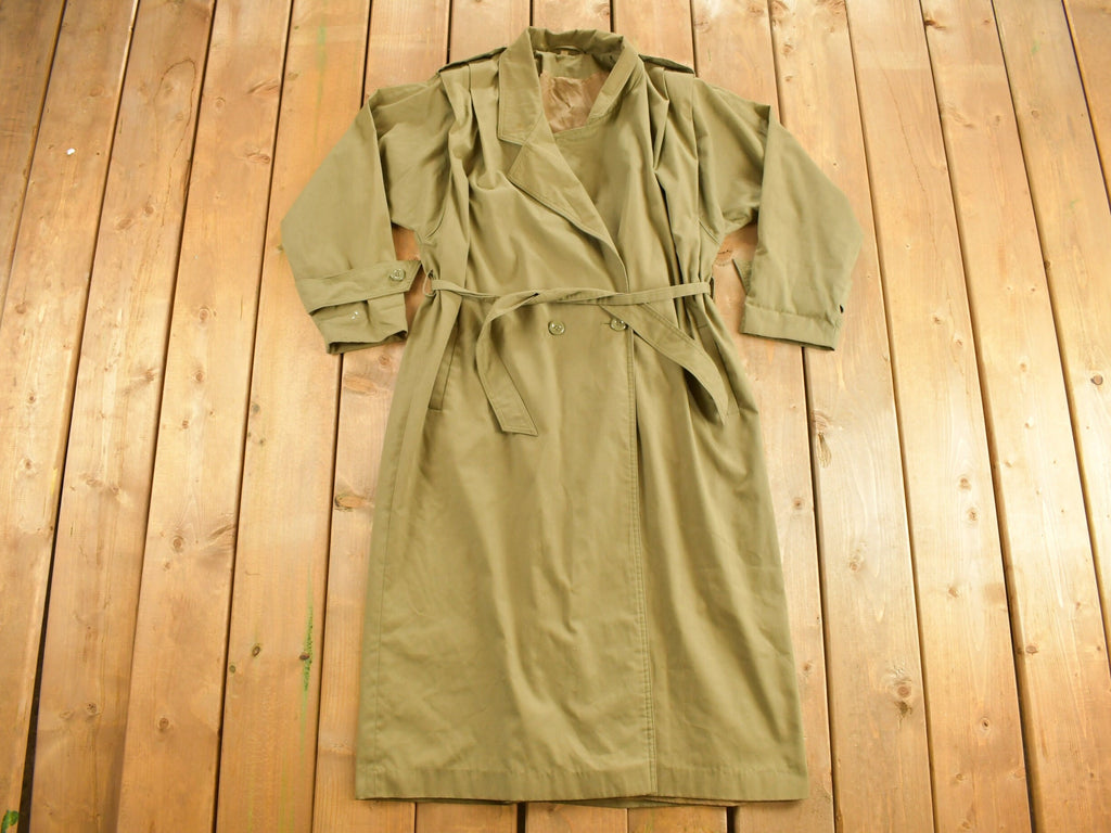 Vintage 1980s Beige Trench Coat