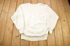 Vintage 1990s Blank White Champion Reverse Weave Crewneck