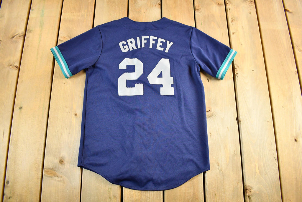 Vintage 2000s Ken Griffey Jr. Seattle Mariners MLB Majestic Baseball Jersey Youth Large