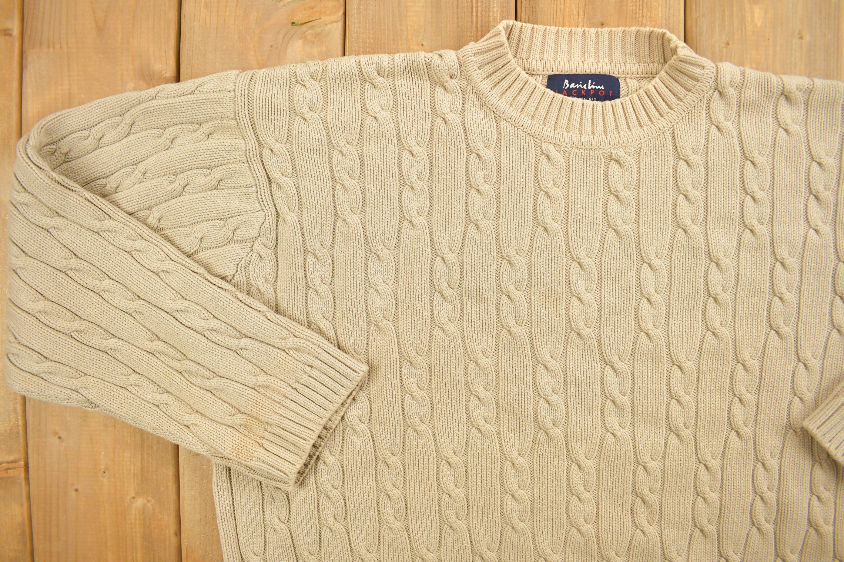 Vintage 1990s 3D Knit Sweater