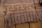 Vintage 1970s Wool Full Zip Knit Sweater