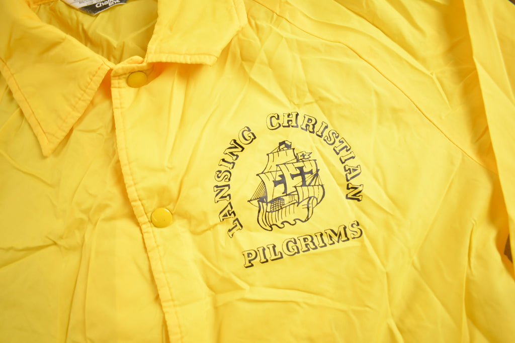 Vintage 1970s Lansing Christian Pilgrims Chalk Line Windbreaker Jacket