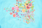Vintage 1990s Hummingbird Floral Print Cute Crewneck Sweater