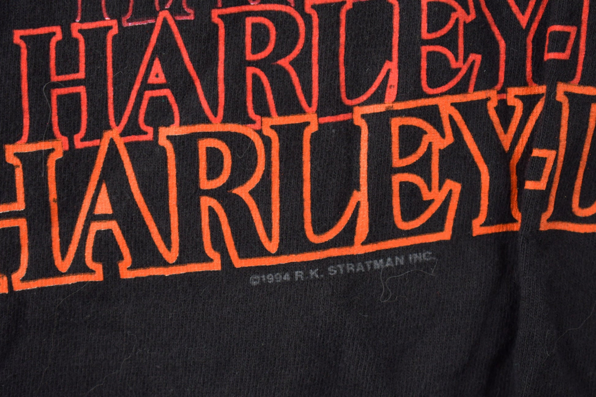 Vintage 1994 Harley Davidson Motorcycles Syracuse New York Single Stitch Graphic T-Shirt Made In USA