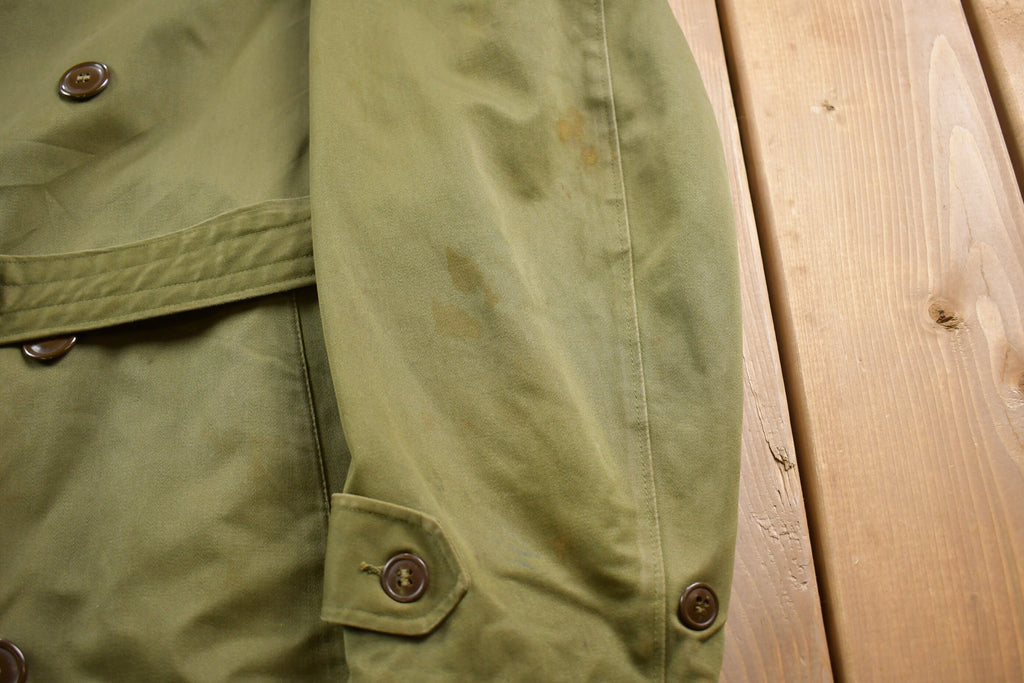 Vintage 1953 OG 107 Military Overcoat Army Trench Coat