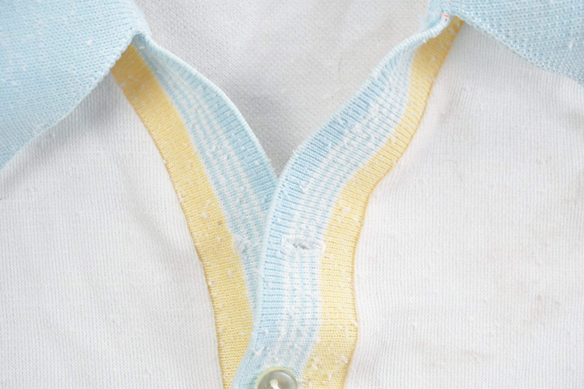 Vintage 1980s Edwerds Blank Quarter Button Up Polo Shirt