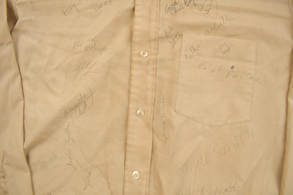Vintage 1990 Matt Andrews Signed All Over Button Up Shirt