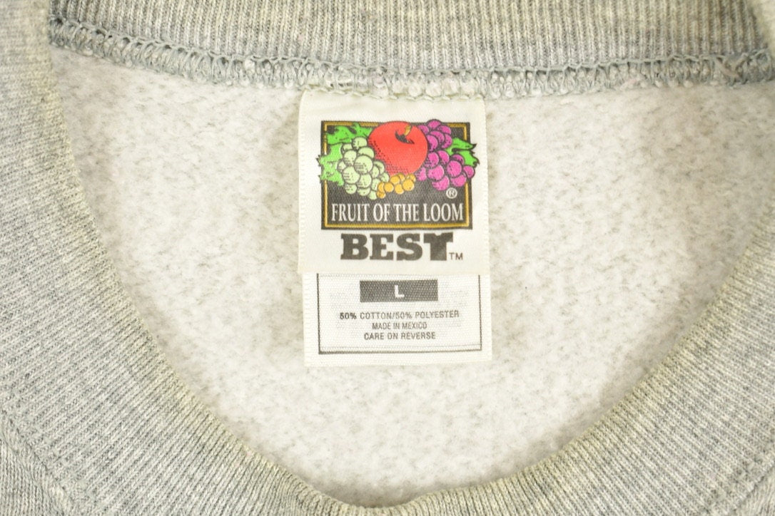 Vintage 1990s Country Cooking Theme Grey Crewneck Sweatshirt