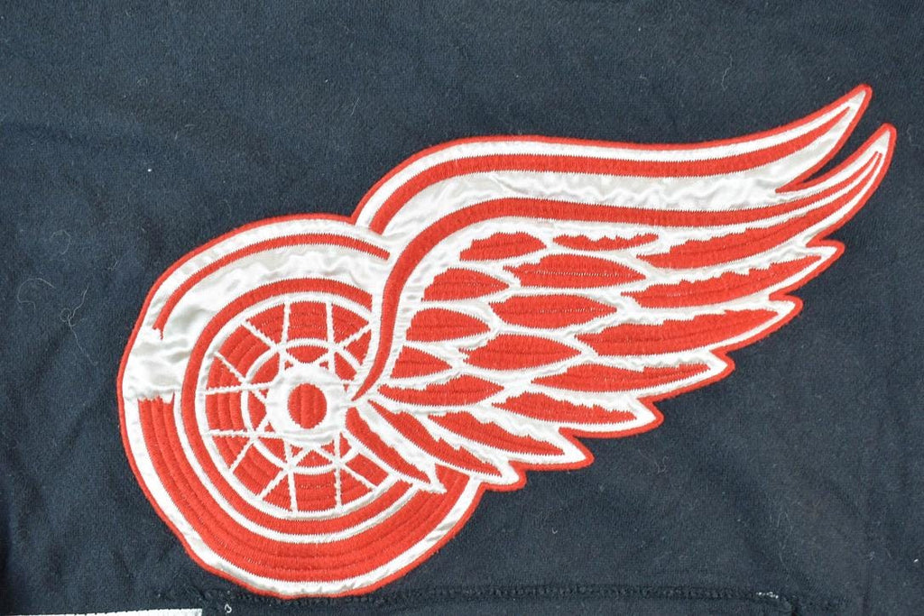 Vintage 1990s Detroit Red Wings NHL CCM Hockey Hoodie Jersey Sweatshirt