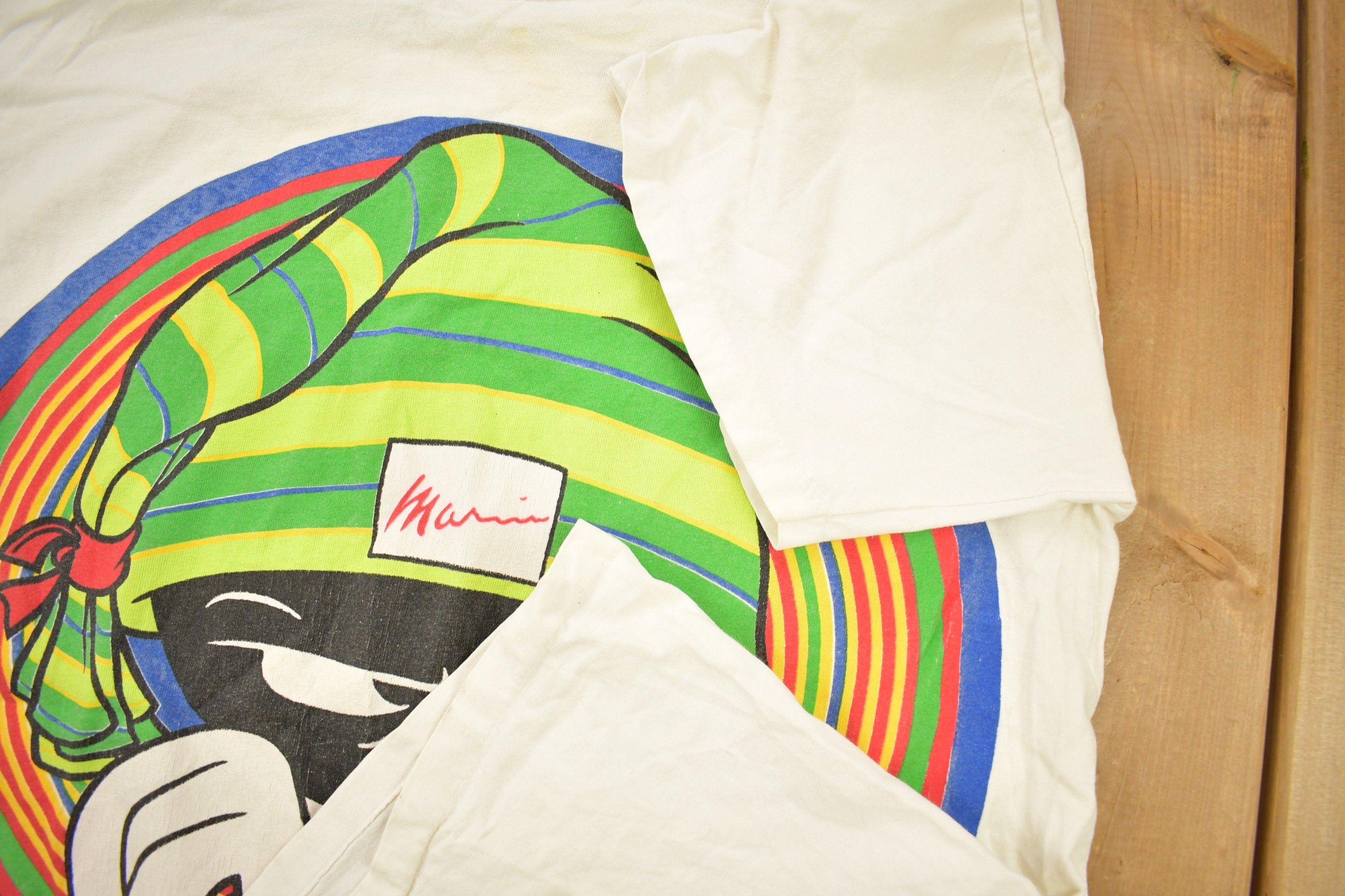 Vintage 1993 Marvin The Martian Looney Tunes Cartoon Promo T-Shirt