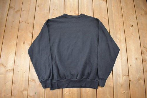 Vintage 1990s Native American Woman Wolf Crewneck / 90s Crewneck / Souvenir Sweater / Travel And Vacation / Majestic Wolf Sweater