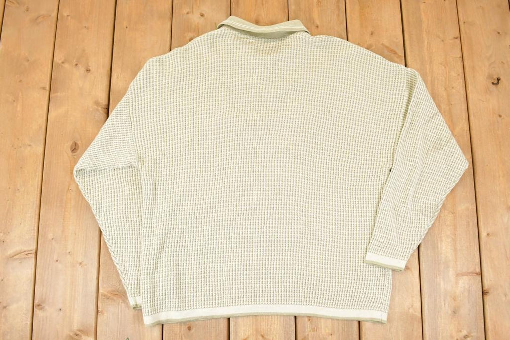 Vintage 1990s J Ferrar Knit Button Up Shirt Men's L