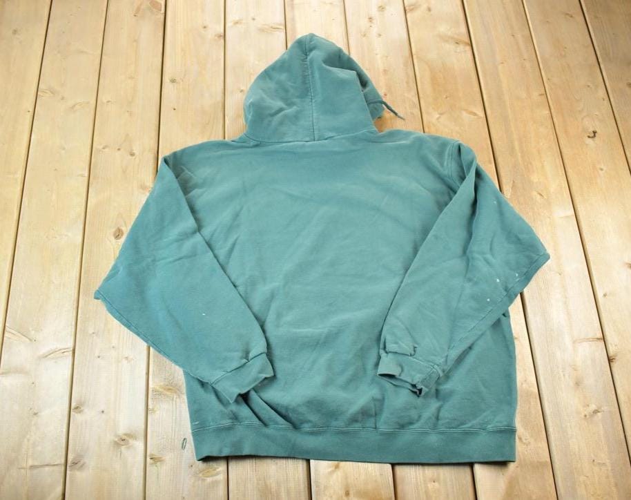 Vintage 1990s Nike Embroidered Mini Swoosh Hoodie Sweatshirt