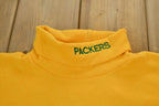 Vintage 1990s Green Bay Packers NFL Embroidered Turtleneck