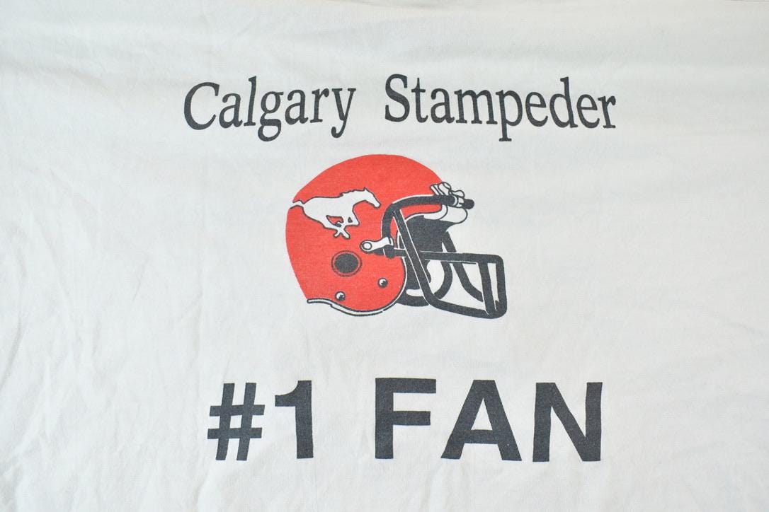 Vintage 1990s Calgary Stampede Number 1 fan Souvenir T-Shirt