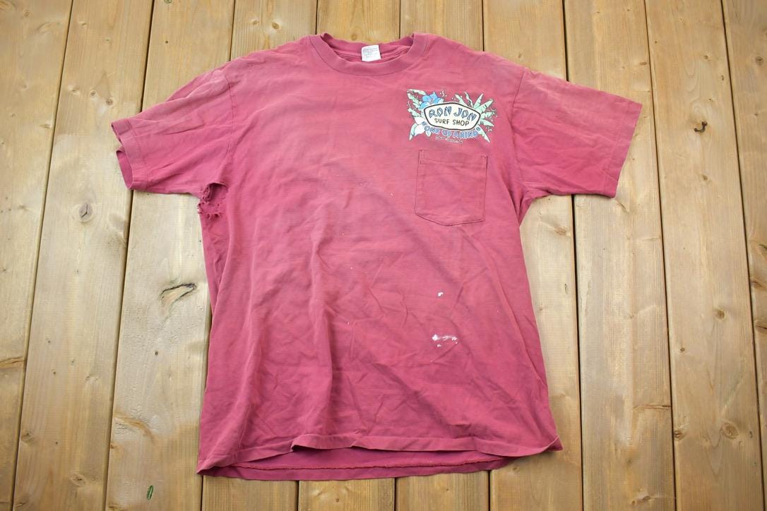 Vintage 1990s Ron Jon's Surf Shop Cocoa Beach Florida Souvenir T-Shirt