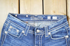 Vintage Y2K Miss Me Bedazzled Low Rise Jeans Size 26x31