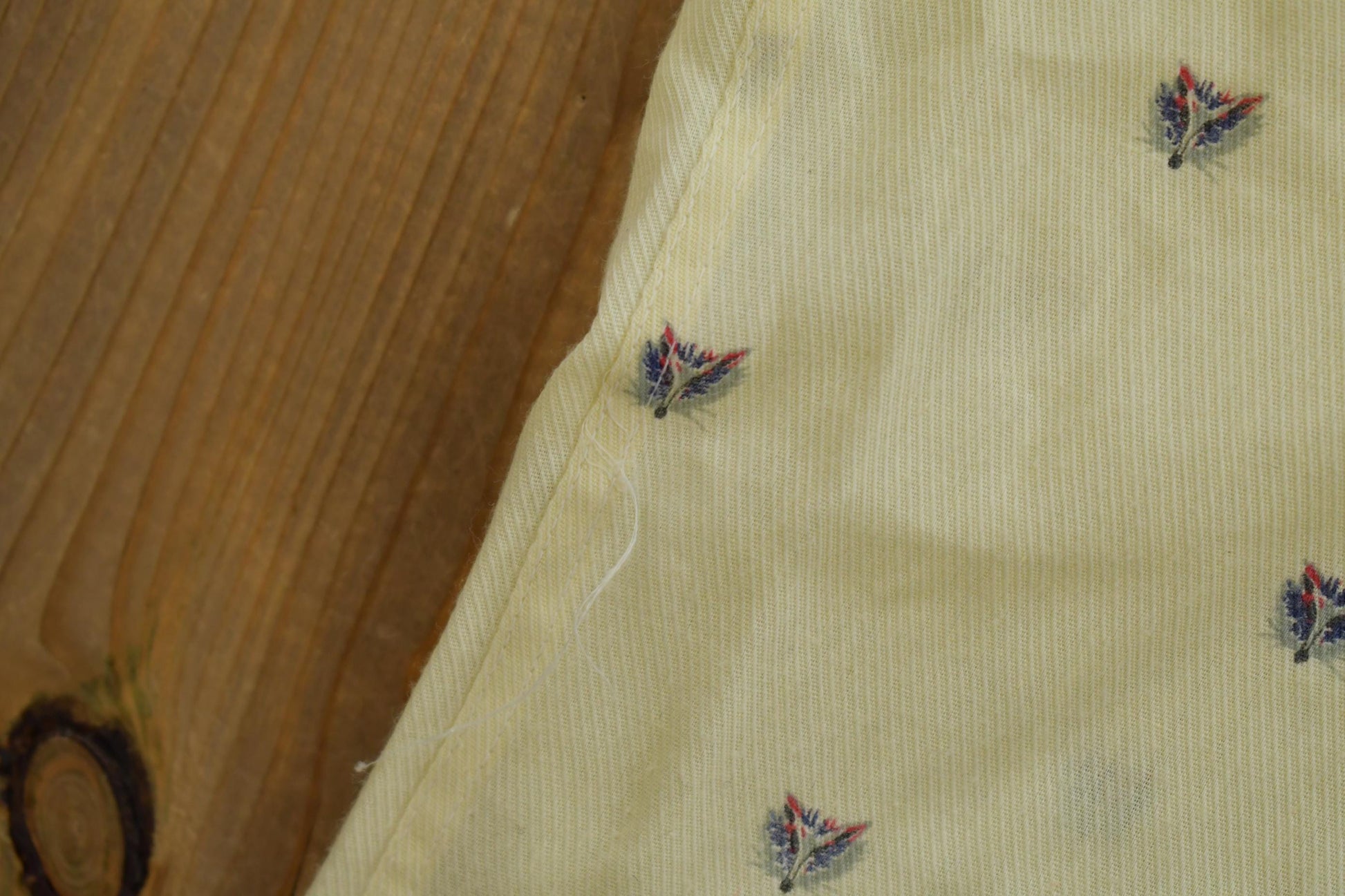 Vintage 1980s Hathaway Fox Patterned Long Sleeve Formal Casual Button Up