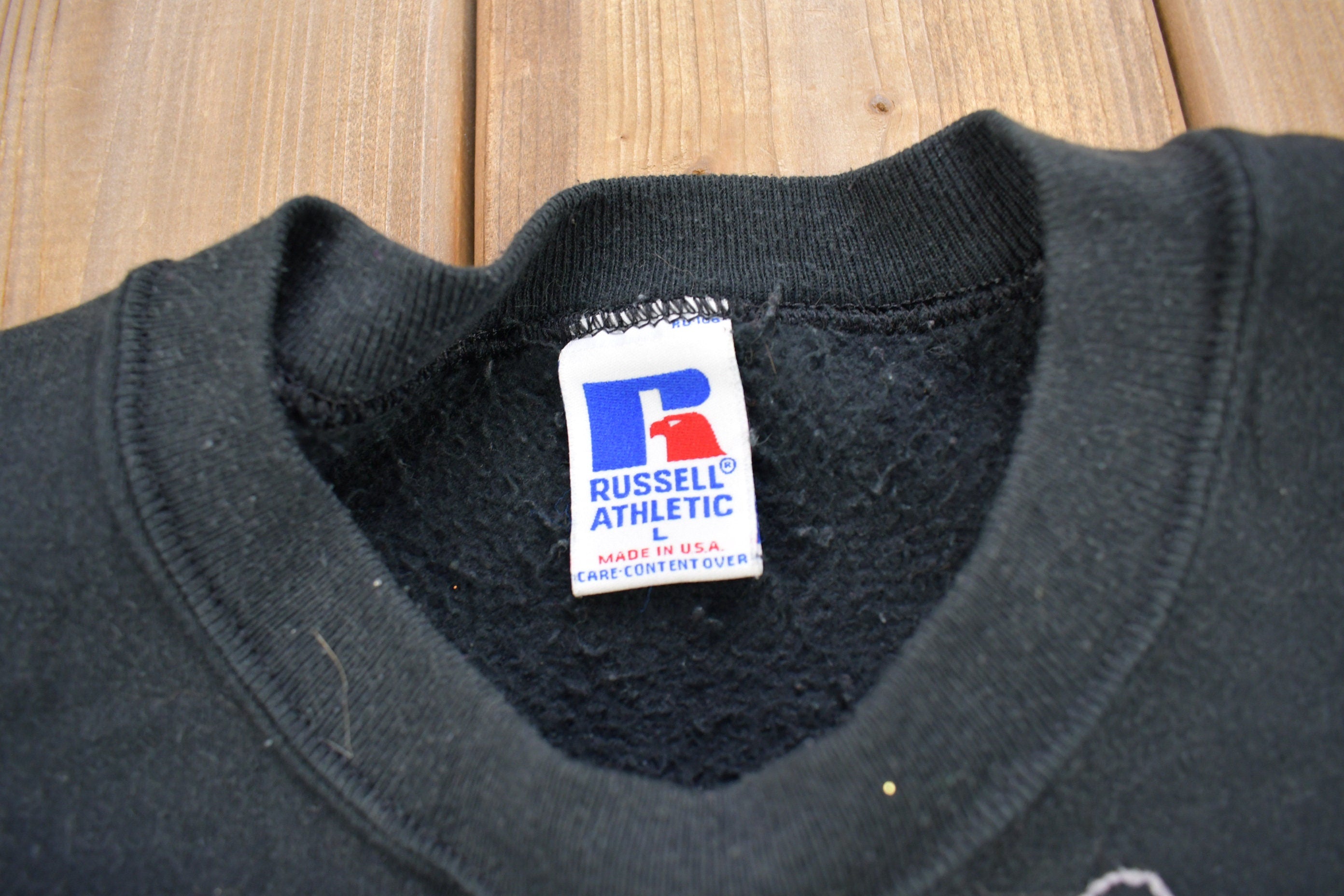 Vintage 1990s Halloween Spooky Theme Russell Athletics Crewneck Sweatshirt