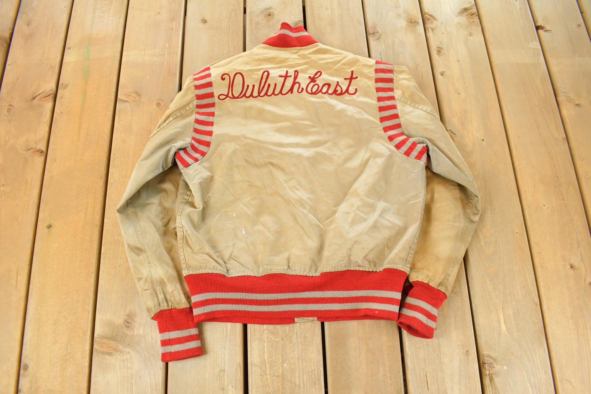 Vintage 1940s Duluth East Collegiate Varsity Jacket Men's Small