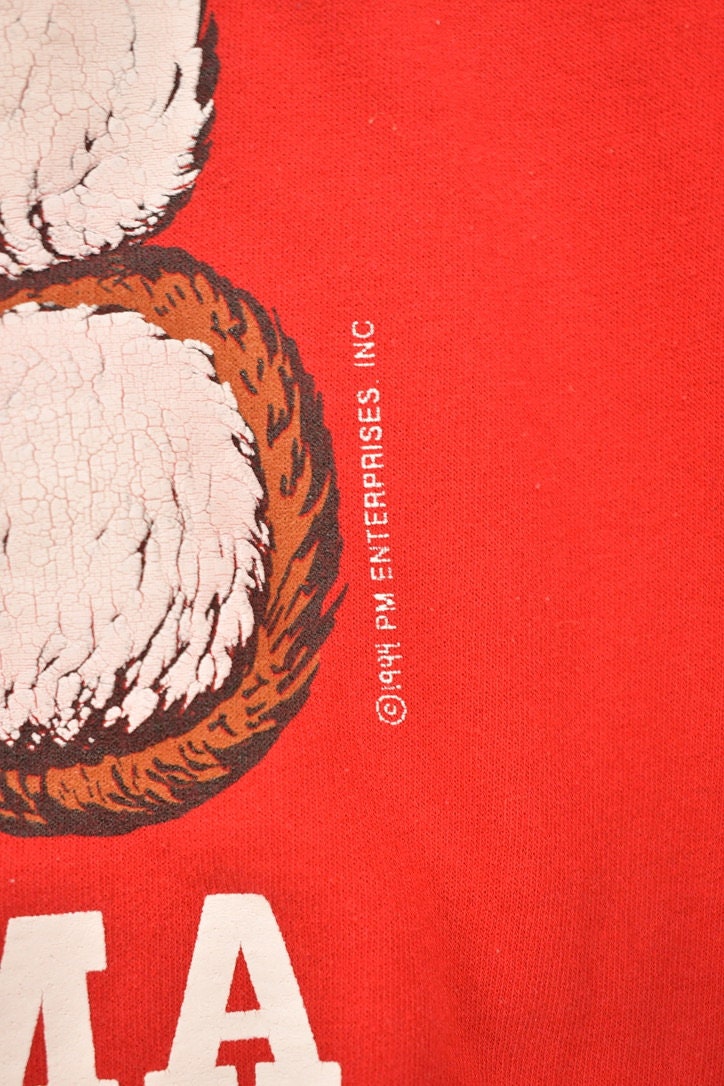 Vintage 1994 Oklahoma Bear Christmas Sweater