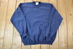 Vintage 1990s Blue Blank Crewneck Sweatshirt