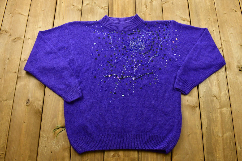 Vintage Santoria Mock Neck Knitted Sweater