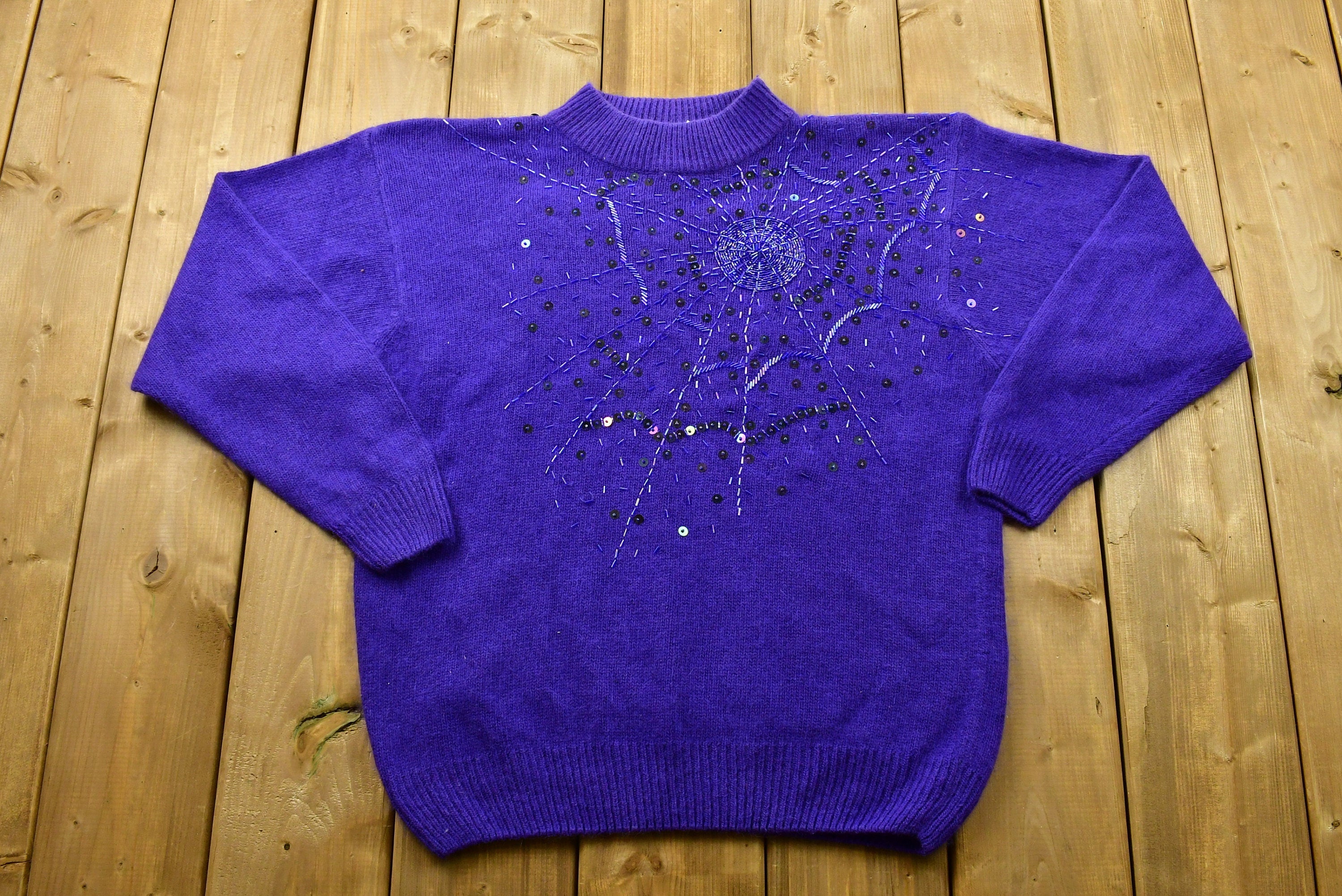 Vintage Santoria Mock Neck Knitted Sweater