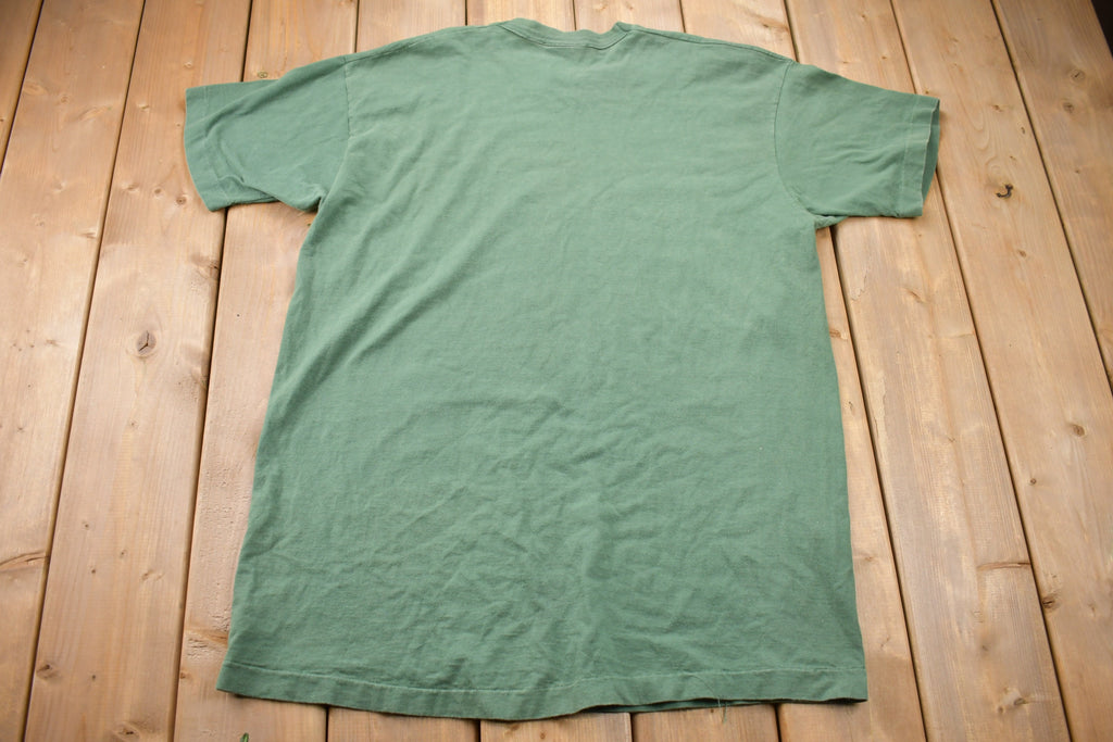 Vintage 1995 Auto Body Express Smoking Cowboy Graphic T Shirt