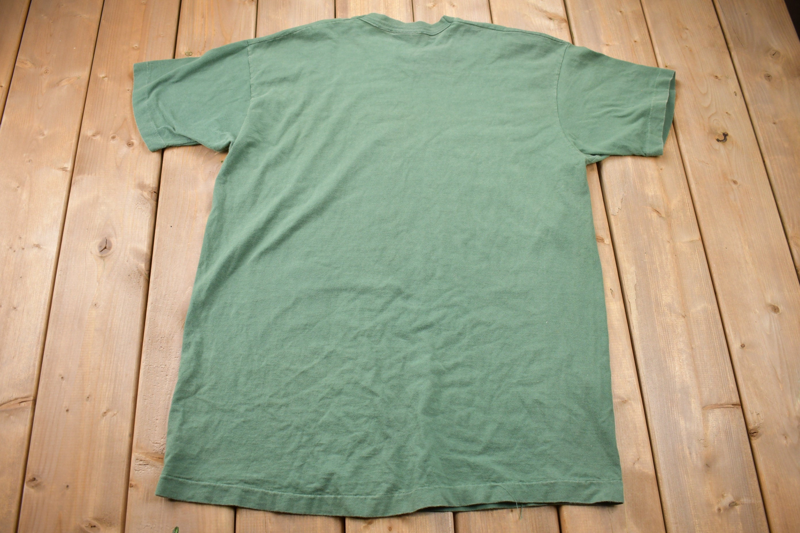Vintage 1995 Auto Body Express Smoking Cowboy Graphic T Shirt
