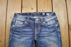 Vintage Y2K Miss Me Bedazzled Low Rise Jeans Size 26x31