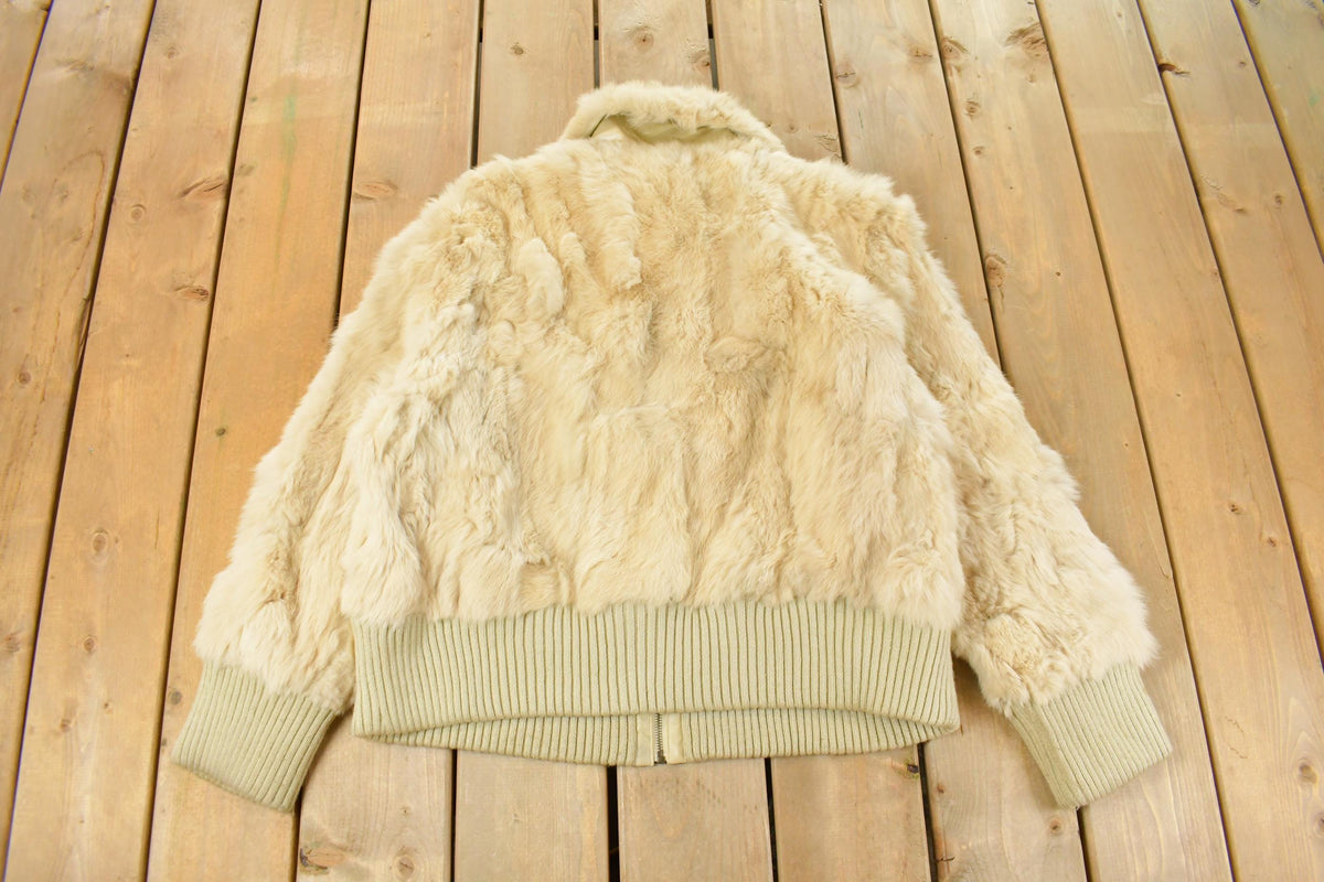 Vintage 1980's Ashley Stewart Faux Fur Jacket Women's Large