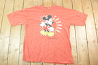 Vintage 1990s Mickey Mouse Canada Disney Cartoon Promo T-Shirt Mens L