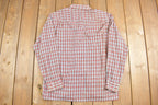 Vintage 1970s JC Penney Western Plaid Button Up Shirt