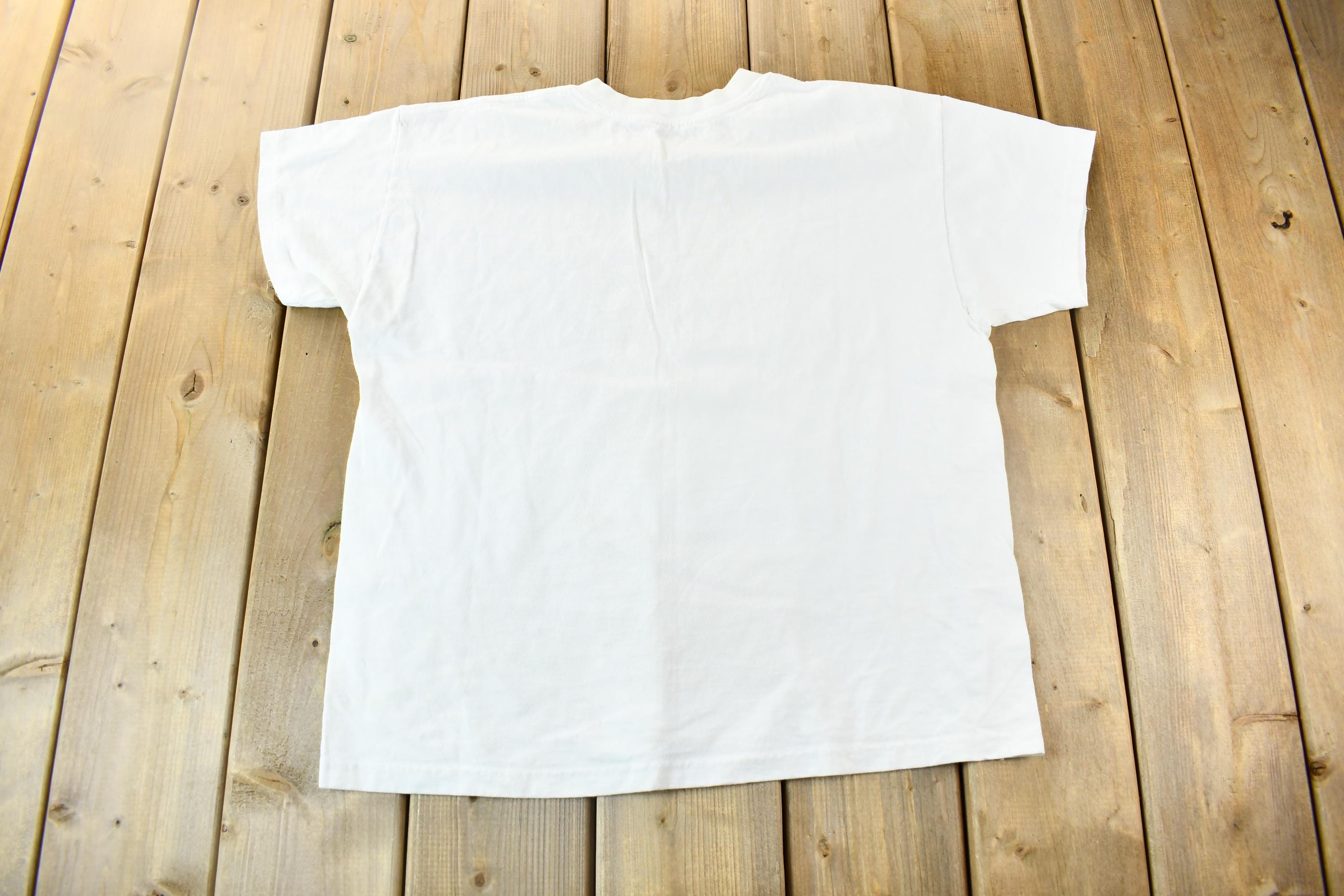 Vintage 1990s Let It Bee Flower 7 Bees Single Stitch Graphic T-Shirt