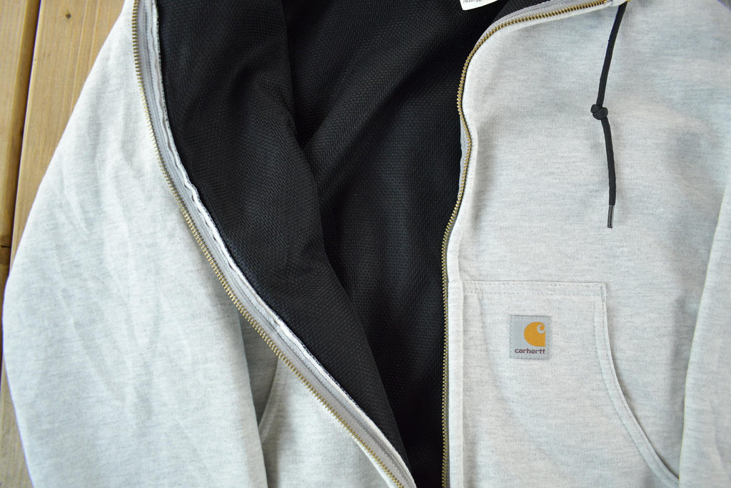 Vintage 1990s Carhartt Zip Up Thermal Hoodie