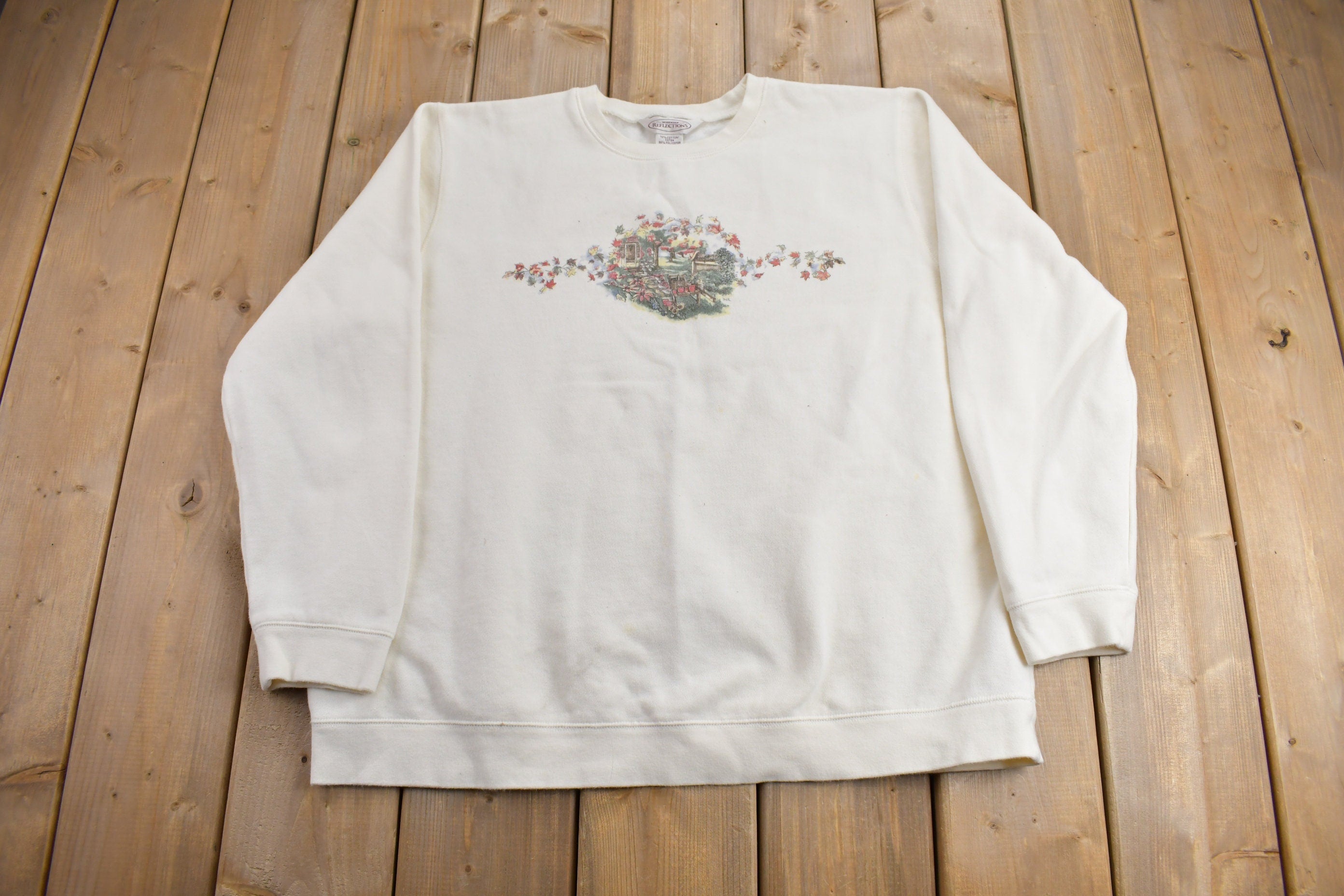 Vintage 1990s Northern Reflections Cute Crewneck Sweater