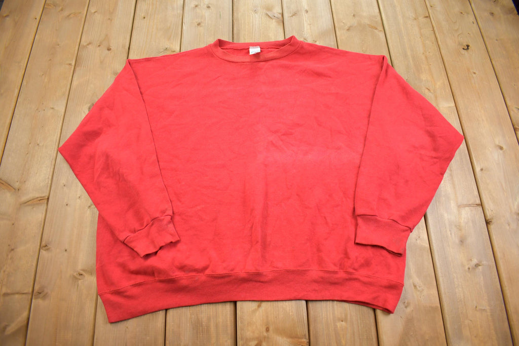 Vintage 1990s Discus Active Boxy Sun-faded Crewneck Sweatshirt Made In USA