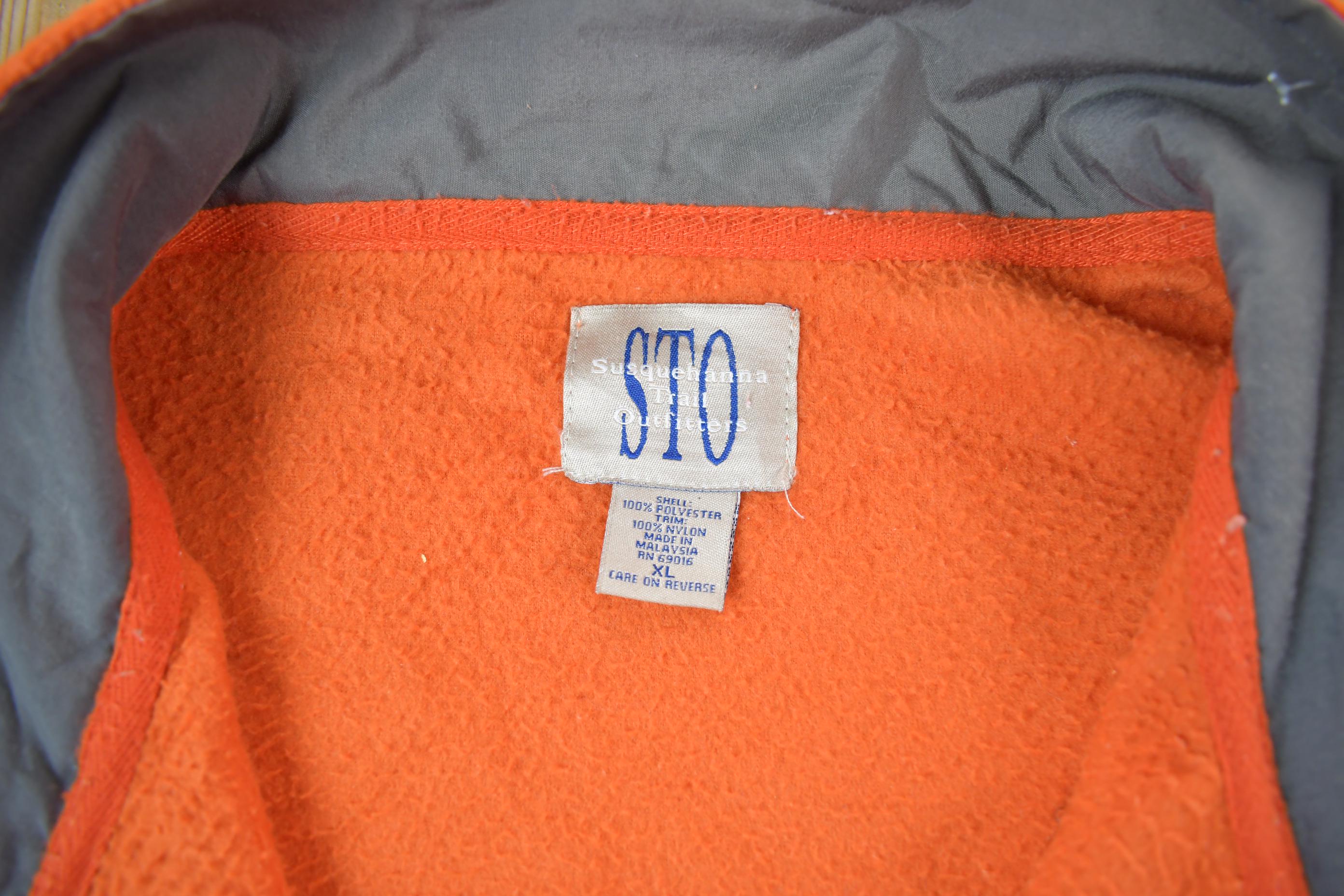 Vintage 1990s Orange Fleece Sweater