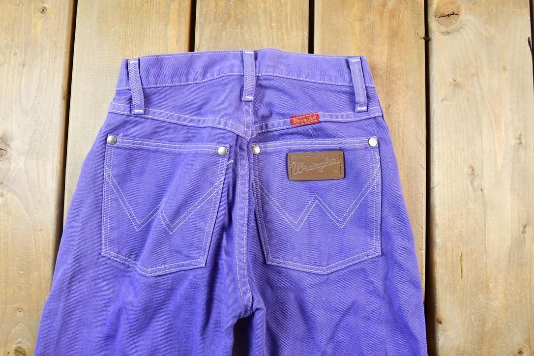 Vintage 2000s Wrangler for Women Purple Denim Jeans Size 0 x 34