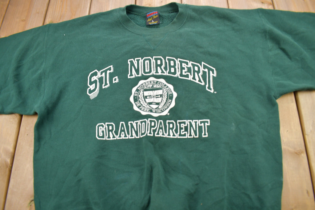 Vintage 1990s St Norbert College Grandparent Collegiate Crewneck