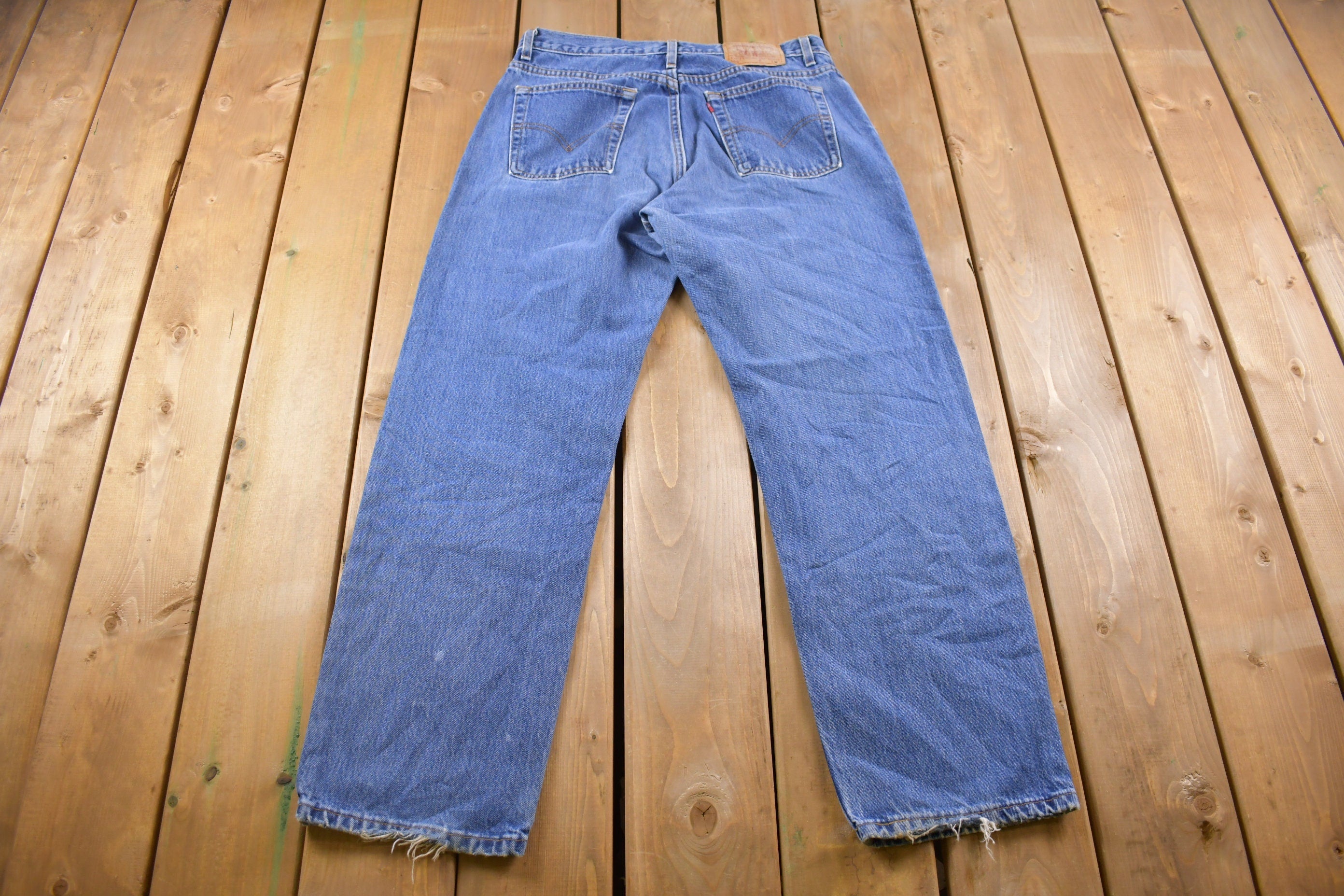 Vintage 1990s Levi's 555 Tab Jeans Size 35 x 31