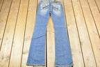 Vintage Y2K Miss Me Bedazzled Low Rise Jeans Size 26x33
